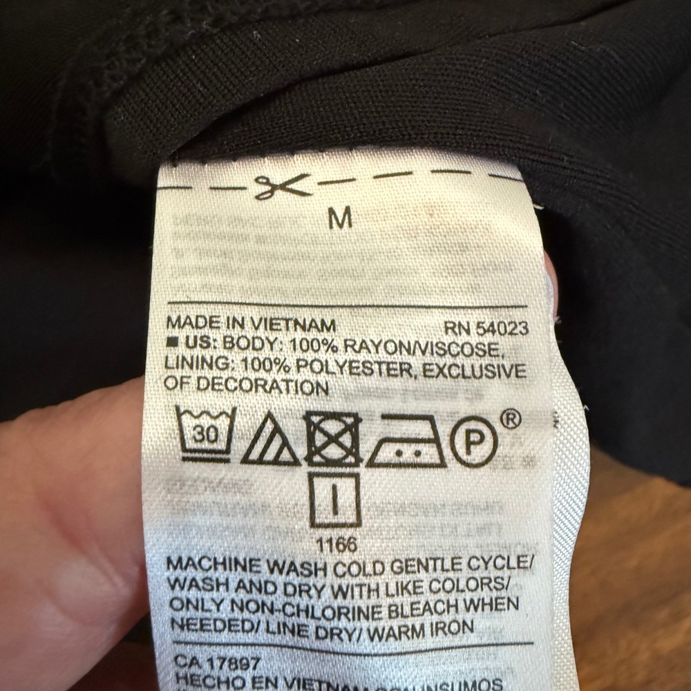 Old Navy Women's Black Sleeveless Dress Pleated V Neck Size M Casual‎ - Picture 9 of 11